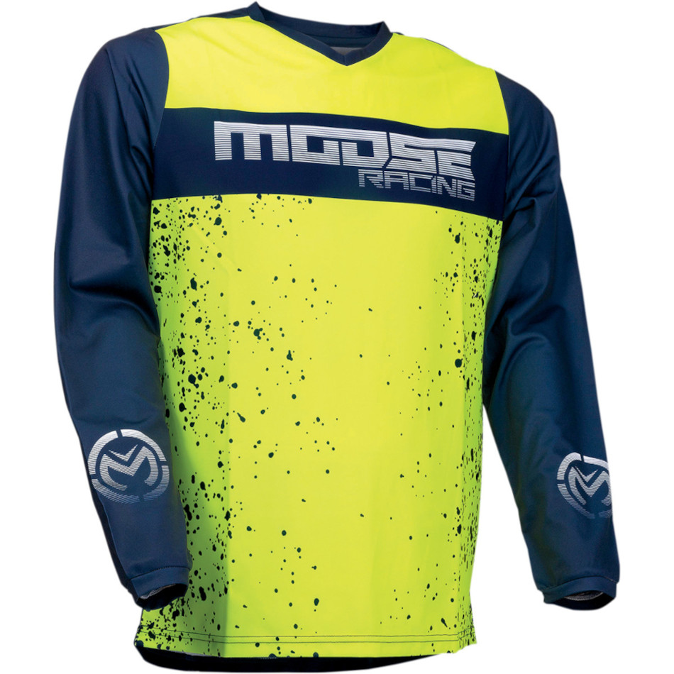 Camiseta MOOSE Qualifier™ Cross/Enduro Amarillo/Azul