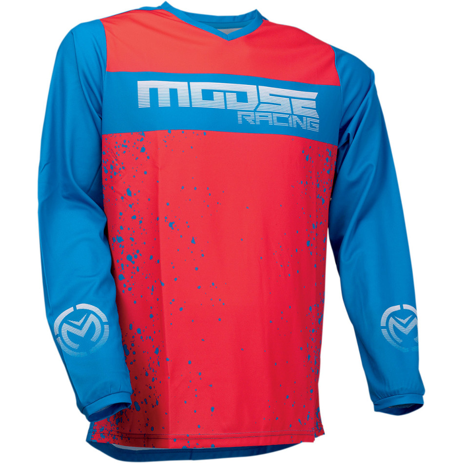 Camiseta MOOSE Qualifier™ Cross/Enduro Rojo/Azul