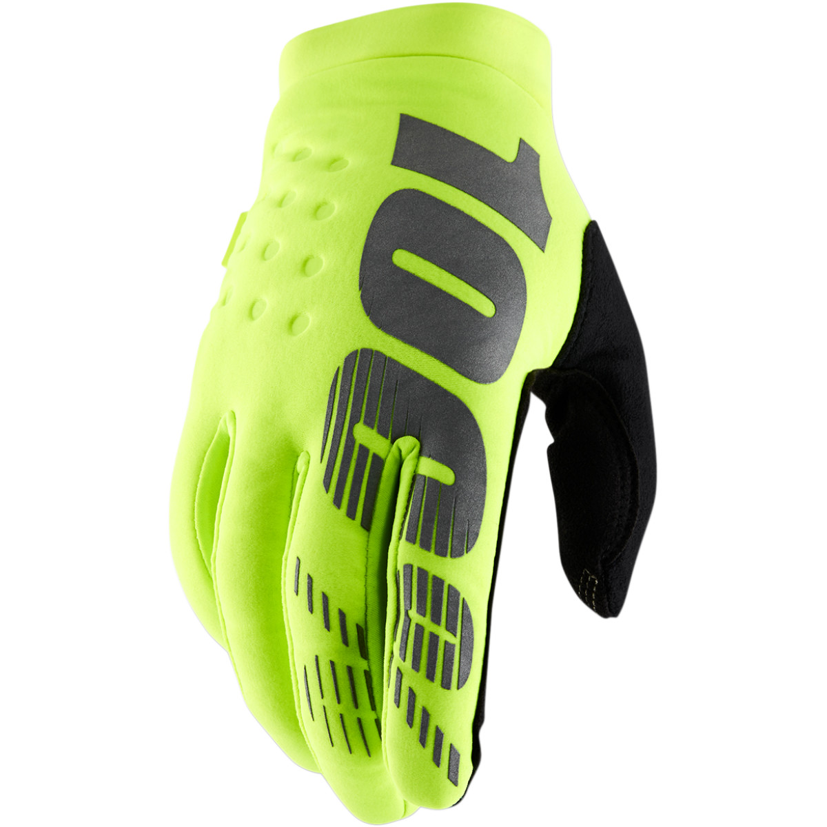 Guantes 100% Cross BRISKER Neopreno Amarillo Fluor