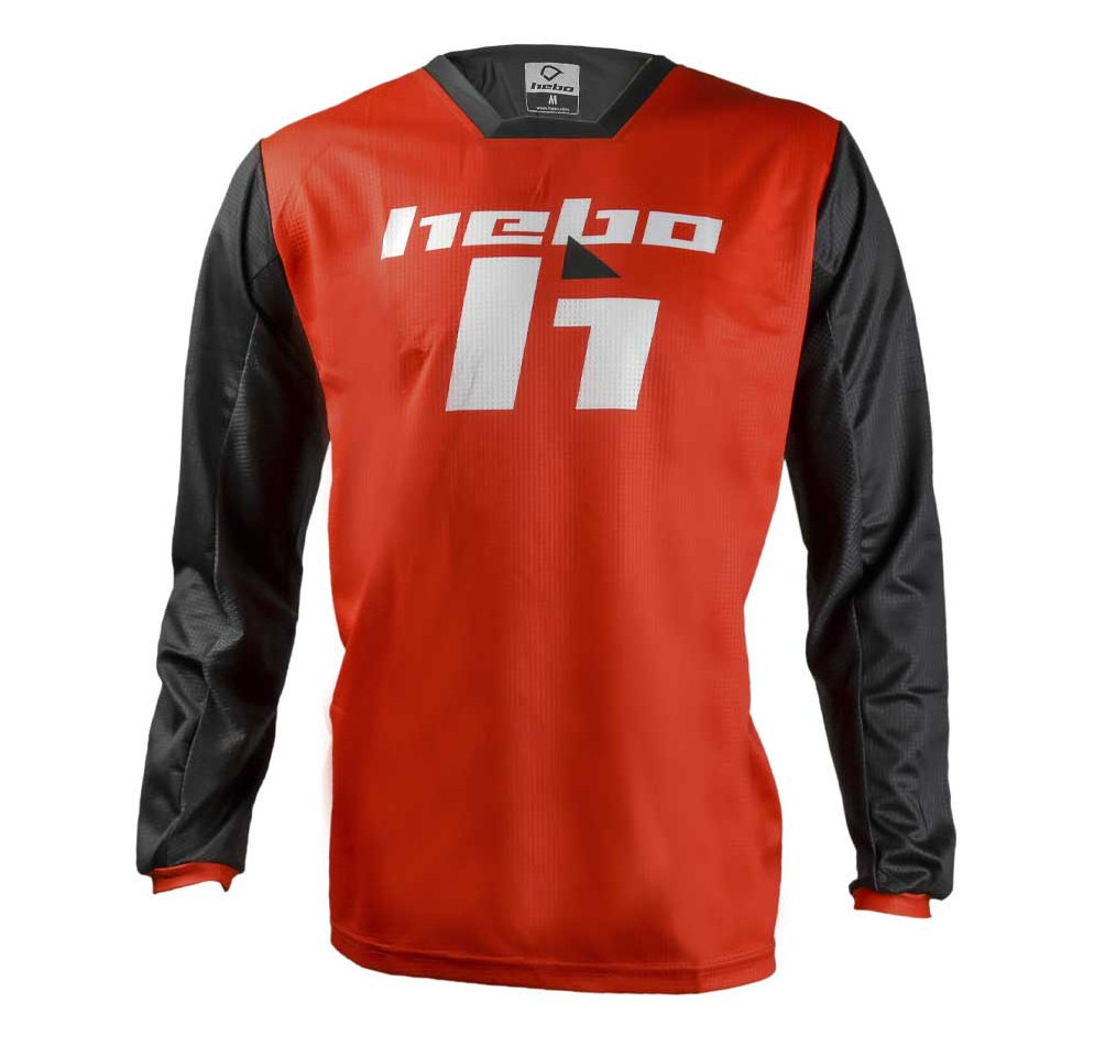 Camiseta HEBO Cross/Enduro MX SCRATCH II Roja