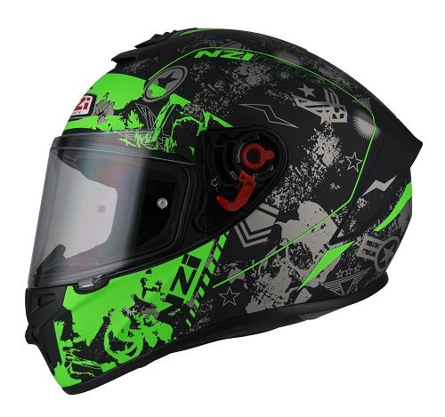 Casco NZI Trendy KARZ BLACK&GREEN