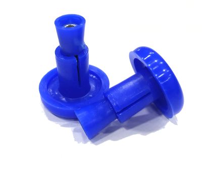 Topes de manillar Trial Plástico Azules