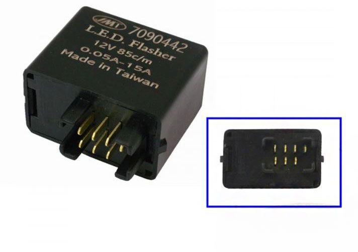 Central intermitencia 12v 85c/m 0,05A-15A 7 polos