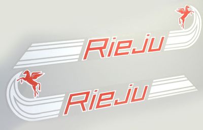 Juego de adhesivos depósito Rieju GT404, TT505, Confort 501