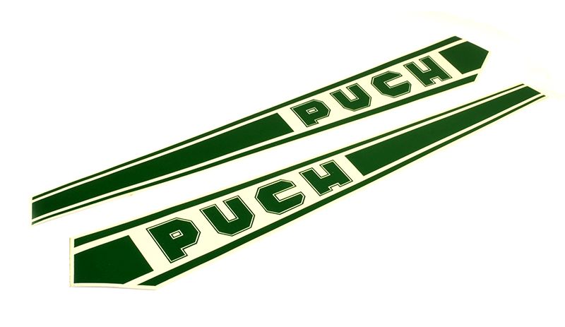 Pegatinas depósito Puch Minicross Super Verdes,