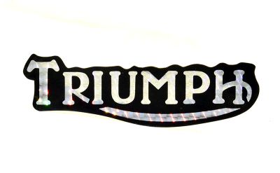 Adhesivo Triumph Reflectante Stilo Retro 130 x 35mm.