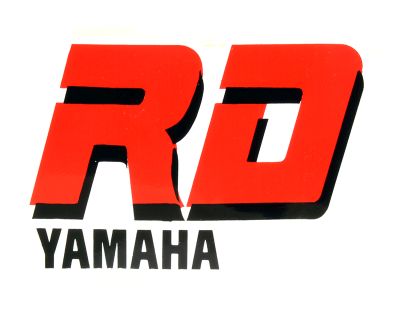 Adhesivo Yamaha RD 125 x 90mm.