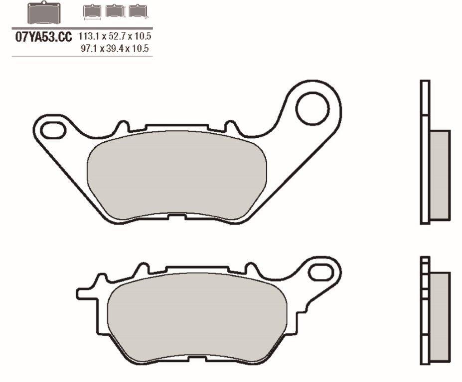 Pastillas de freno Brembo 07YA53CC