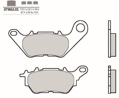 Pastillas de freno Brembo 07YA53CC