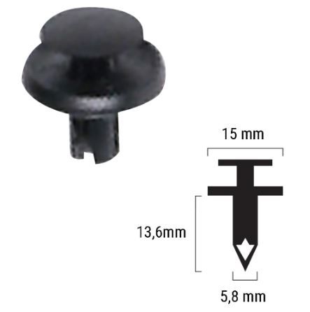 remache plástico suzuki rms 09409-06328