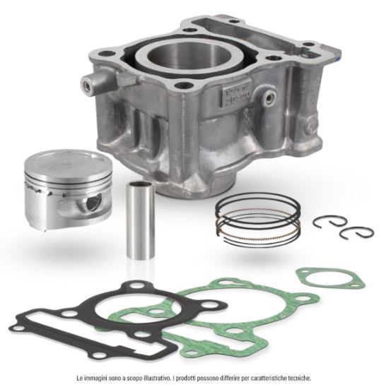 Cilindro EVOK compatible con Yamaha N-MAX 125 y YZF-R 125, repuesto para motor de alto rendimiento.