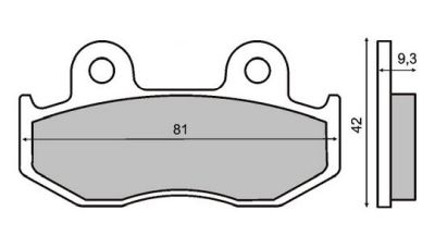 Pastillas de freno RMS Honda SH 125, Suzuki Burgman 250/400 '03-'06