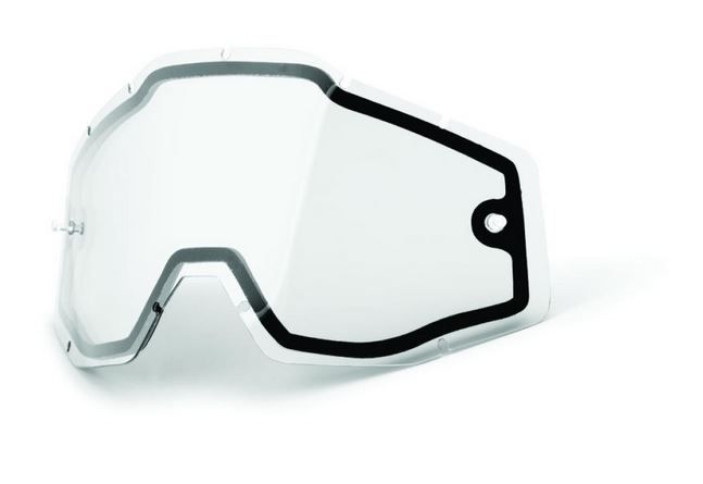 Recambio cristal Gafas Cross 100% GOGGLES DUAL transparente