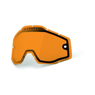 Recambio cristal Gafas Cross 100% con cámara antivaho, color Naranja