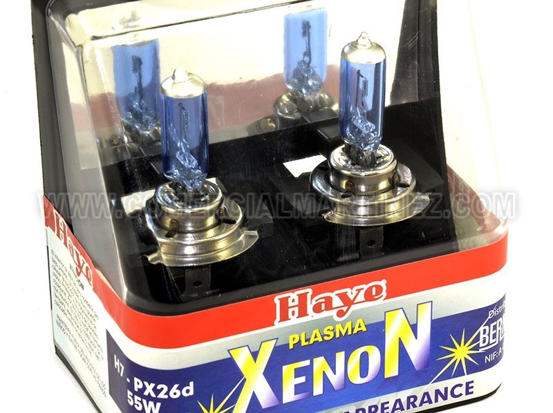 Kit 2 Lámparas Faro H7 12V 55W PX26d Xenon 1