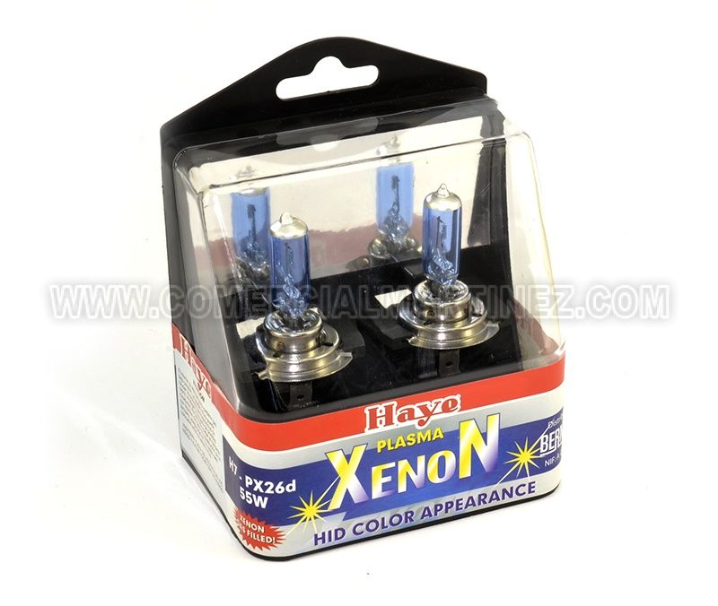 Kit 2 Lámparas Faro H7 12V 55W PX26d Xenon 3