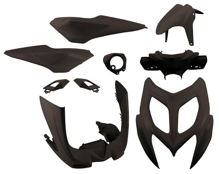 Kit de Tapas Yamaha Aerox NAKED Negras