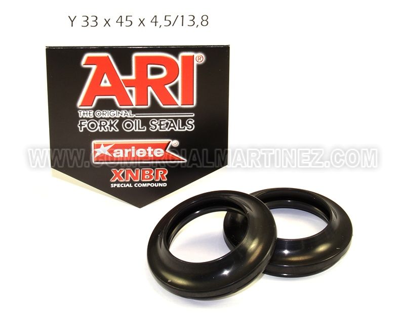 Kit guardapolvos de horquilla 33 x 45,5/49,7 x 4,5/13,8