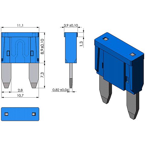 Fusible Mini 5 Amp. 1