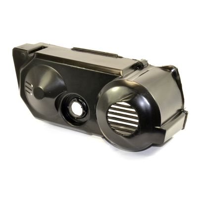 Tapa de motor del variador montada en Derbi Variant Start, derecha