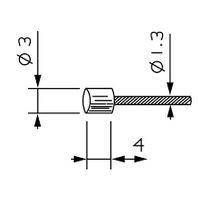 Cable Gas universal 3X4 2500 mm.