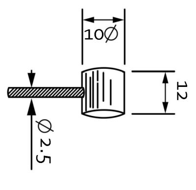 Cable Embrague Motocultor 2100 mm. Cabeza de martillo