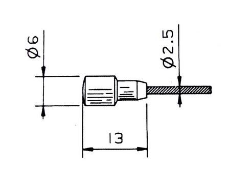 Cable Embrague Motocultor 2500 mm.