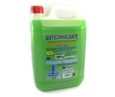Anticongelante Refrigerante Orgánico -18ºC 30% Verde (5 Litros)