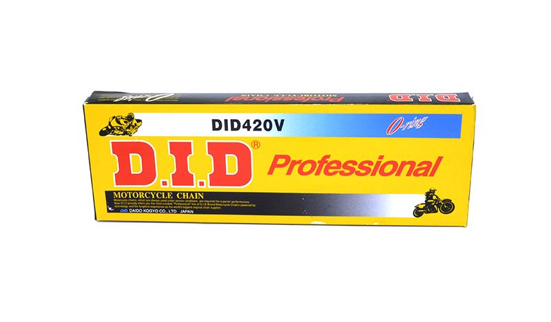 Cadena D.I.D. 420 O-Ring V 136 pasos HTP (Retenes)