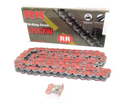 Cadena RK XW-Ring 520 GXW 108 pasos Roja