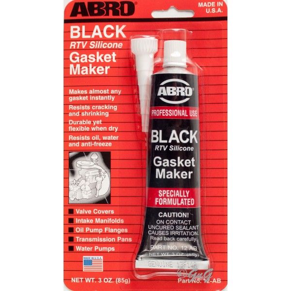 Pasta Silicona ABRO Constructor de Juntas Color Negro