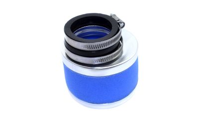 Filtro de Aire para carburador de 28 boca D.48mm, Azul.