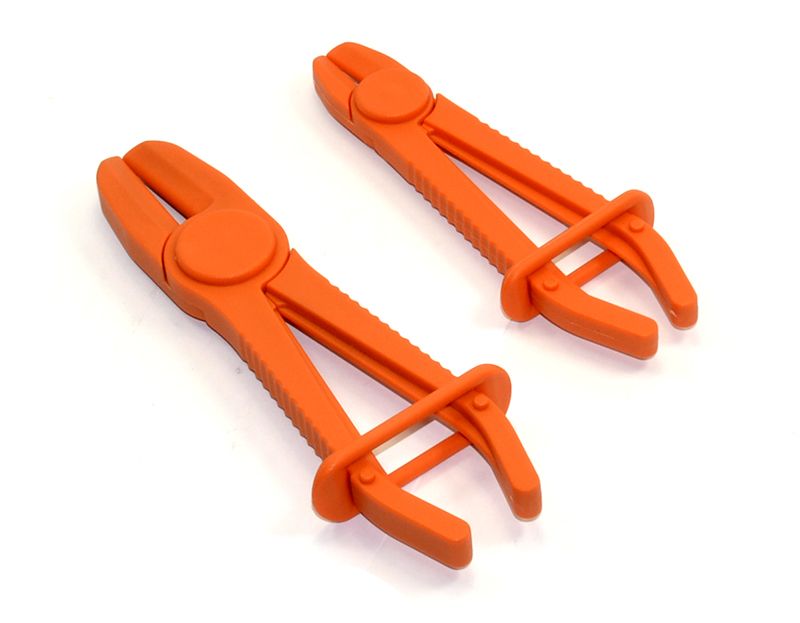 Set de 2 pinzas para tubos flexibles