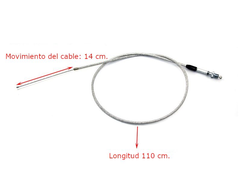 Puño de gas universal recorrido regulable, con cable y funda 2