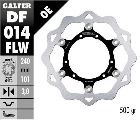 Disco de freno Galfer DF014FLW