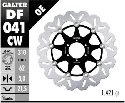 Disco de freno Galfer DF041CW