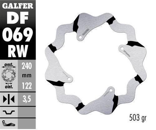 Disco de freno Galfer DF069RW