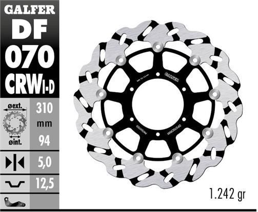 Disco de freno Galfer DF070CRWI