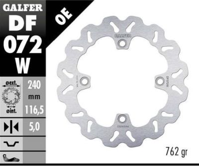 Disco de freno Galfer DF072W