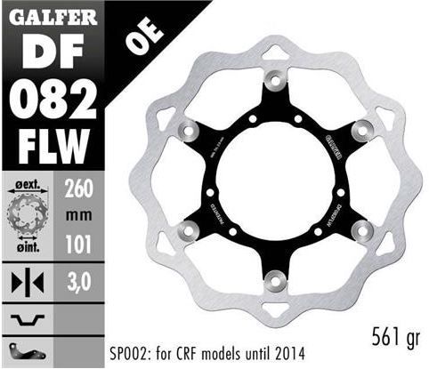 Disco de freno Galfer DF082FLW