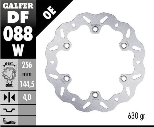 Disco de freno Galfer DF088W