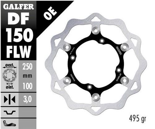 Disco de freno Galfer DF150FLW