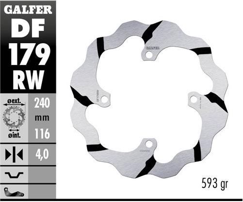 Disco de freno Galfer DF179RW