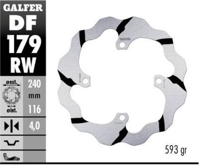 Disco de freno Galfer DF179RW