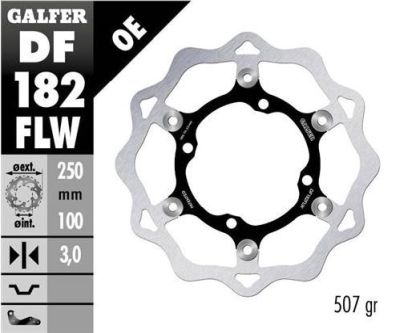 Disco de freno Galfer DF182FLW