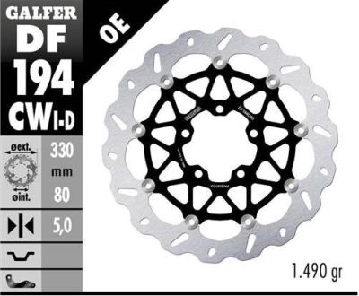 Disco de freno Galfer DF194CWI