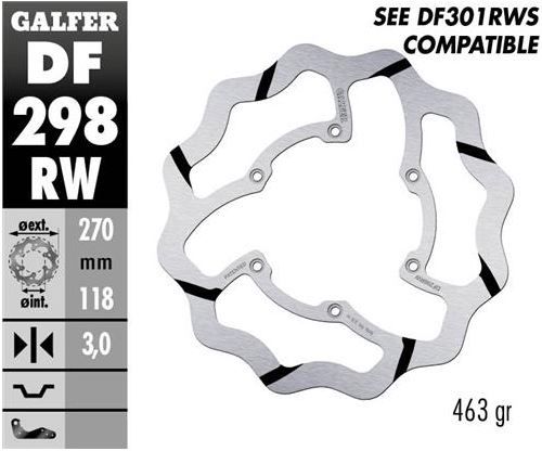 Disco de freno Galfer DF298RW