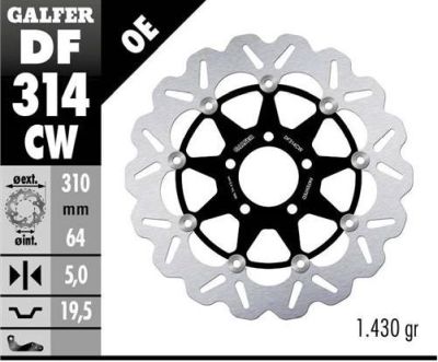 Disco de freno Galfer DF314CW