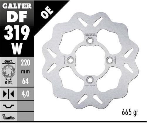Disco de freno Galfer DF319W