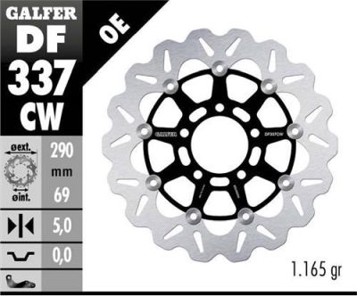 Disco de freno Galfer DF337CW